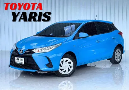 สีฟ้า Toyota YARIS 1.2 Entry รถเก๋ง 5 ประตู รถสภาพดี มีประกัน