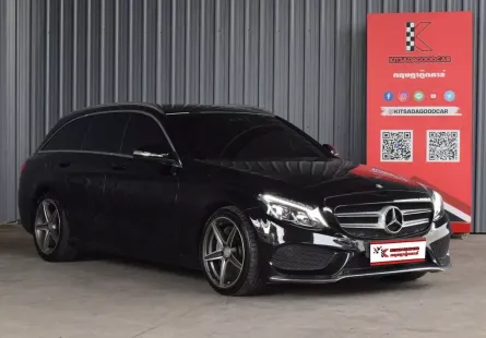 Benz C300 2.1 W205 HYBRID AMG Dynamic 2015 รถบ้านมือเดียวใช้งานน้อยไมลืเพียง 1.3 แสนกว่าโล 