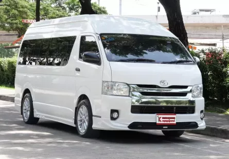 Toyota Hiace 3.0 COMMUTER D4D 2017 รถบ้านใช้งานในครอบครัวป้ายฟ้า ใช้งานน้อยไมล์ 9 หมื่นกว่าโล