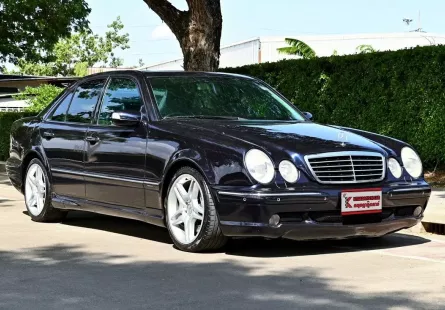 Benz E55 AMG 5.4 W210 Factlift V8 2002 รถบ้านมือเดียวเจ้าดูแลถึงมาก อุปกรณ์ใช้งานได้ทุกอย่าง