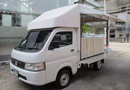 2023 SUZUKI CARRY 1.5 สีขาว เกียร์ธรรมดา แต่ง FoodTruck  เดินไฟฟ้า + อ่างล้างน้ำ + ปั้มน้ำ ฟรีดาวน์