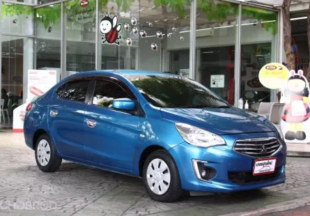 ขายรถ MITSUBISHI ATTRAGE 1.2 GLX  เกียร์ AUTO สีฟ้า ปี 2015