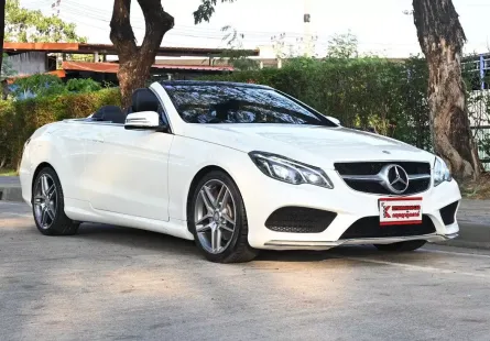 Benz E200 2.0 W207 AMG Dynamic Cabriolet 2015 รถบ้านมือเดียวออกสูนย์ตัวเปิดประทุน ซื้อสดฟรีแวท