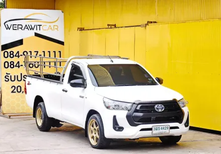 Toyota Hilux Revo 2.4 ตอนเดียว เพลาลอย เสริมแหนบ โช้คหลัง ปี 2021 เครื่อง ดีเซล เกียร์ ธรรมดา รถสวย