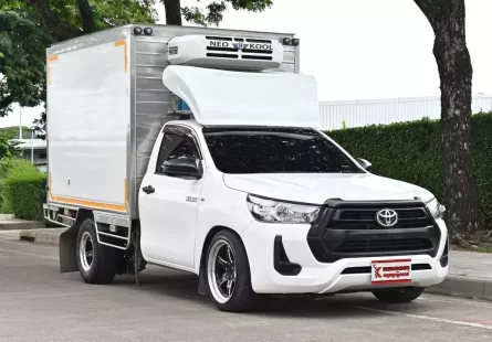 Toyota Hilux Revo 2.4 SINGLE Entry 2021 กระบะตู้เบิ้มทำความเย็น เลพาลอยความสูง 1.60 เมตร พร้อมใช้งาน