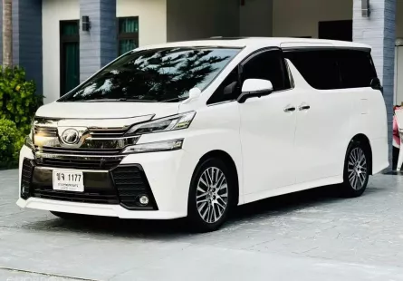 Toyota Vellfrie 2.5 Zg Edition (เบนซินล้วน) เน้นๆไมล์60,xxxกม สีขาว ปี2015