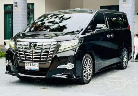  Toyota Alphard 2.5 SC package( เบนซินล้วน ) เน้นๆไมล์น้อย  สีดำภายในดำ คศ.17 จดปี2017