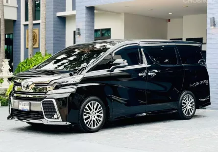  Toyota Vellfire ZG Edition ( เบนซินล้วน ) เน้นๆไมล์น้อย สีดำภายในดำ คศ.17 จดปี2017