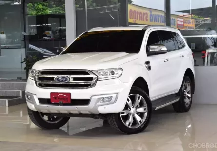 Ford Everest 2.2 Titanium+ ปี 2017 ไมล์แท้ 9x,xxx โล รถบ้านมือเดียว เข้าศูนย์ตลอด สวยเดิม ฟรีดาวน์