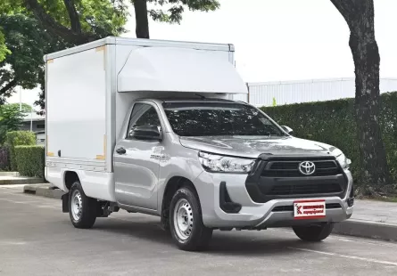 Toyota Hilux Revo 2.4 SINGLE Entry 2021 กระบะตู้ทึบความสูง 1.55 เมตรวิ่งงานในอาคารได้ พร้อมใช้งาน