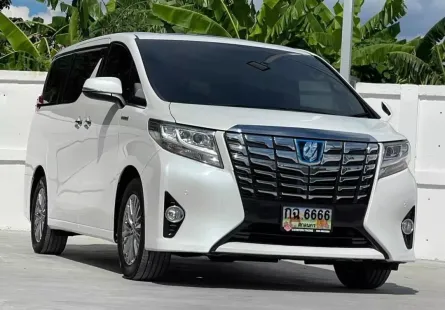 2017 Toyota ALPHARD 2.5 Hybrid E-Four 4WD รถตู้ รถสวย