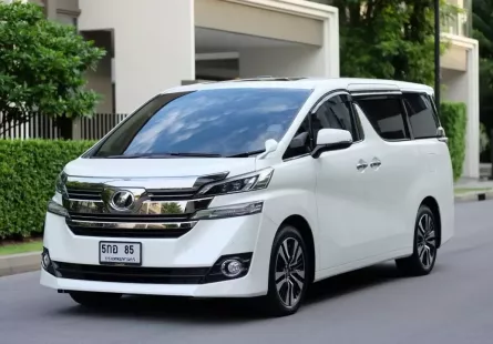 2018 Toyota VELLFIRE 2.5 Z G EDITION รถตู้/MPV รถบ้านมือเดียว ไมล์น้อย 