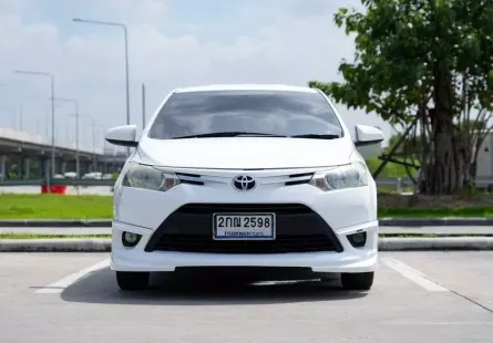  ขายรถ TOYOTA VIOS 1.5 E ปี 2013 สีขาวมุก  รถบ้าน สวย มือเดียว ดาวน์0บาท!