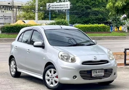 Nissan MARCH มือสอง 1.2 V ปี 2012 รถเก๋ง5ประตู รถบ้านมือเดียว ฟรีดาวน์ ฟรีส่งรถ