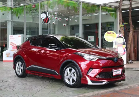 ขายรถ TOYOTA C-HR 1.8 HV HI AUTO แดง-ดำ ปี 2018