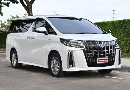 Toyota Alphard 2.5 HV SR C-Package 4WD 2021 รถมือเดียวออกป้ายแดง หน้าใหม่ไฟหน้า LED ตัวท๊อปสุด 