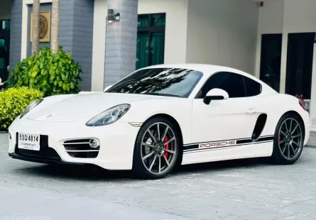 Porsche Cayman 2.7 276hp PDK เน้นๆไมล์ 50,***กม. สีขาว ภายในแดง ปี2014