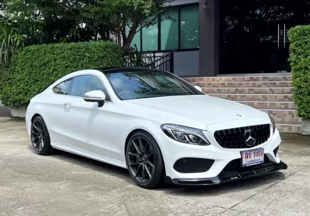 2017 BENZ C250 COUPE AMG รถออกศูนย์ BENZ THAILAND วิ่งน้อยเพียง 40,000 กม รถไม่เคยมีอุบัติเหตุครับ