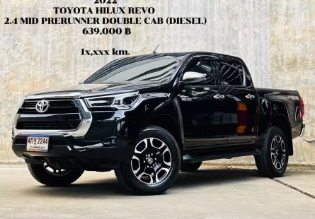 2022 Toyota Hilux Revo 2.4 Prerunner Mid รถกระบะ ดาวน์ 0% รถบ้านมือเดียวไมล์น้อย 