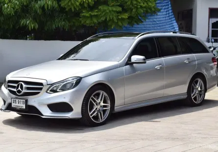 Mercedes Benz E300 AMG Bluetech Hybird Wagon ปี 2015 ประวัติศูนย์ Benz Thailand ครบทุกระยะ มือเดียว