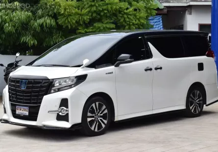 Toyota Alphard 2.5 Hybird SR C-Package E- Four 4WD รุ่นท๊อป ปี 2017 เครื่องยนต์ Hybird ประหยัดน้ำมัน