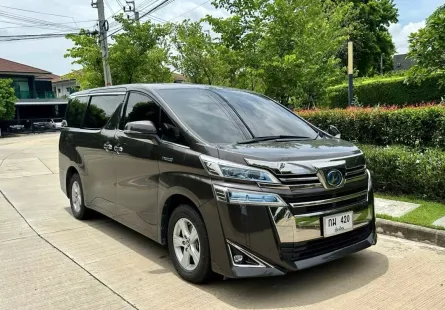 2018 Toyota VELLFIRE 2.5 HV X 4WD  รถบ้านแท้ ไมล์น้อย 