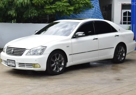 TOYOTA CROWN 2.5 V6 ROYAL SALOON สีขาว ปี 2007 รถสวย ไม่มีอุบัติเหตุ ประวัติศูนย์ เครื่องแห้งๆ