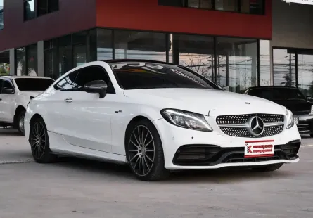 Benz C250 2.0 Coupe AMG Dynamic 2017 รถบ้านมือเดียวออกศูนย์ชุดแต่งรอบคัน ไช้งานน้อย