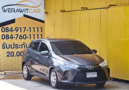 Toyota Yaris 1.2 Entry Hatchback ปี 2021 เกียร์ auto 5 ประตู รถสวย สภาพใหม่ป้ายแดง วิ่งไป 38,***  กม.