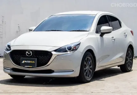 2022 Mazda2 1.3 S Leather Sedan MNC รถสวยสภาพพร้อมใช้งาน ไม่แตกต่างจากป้ายแดงเลย สภาพใหม่กริป