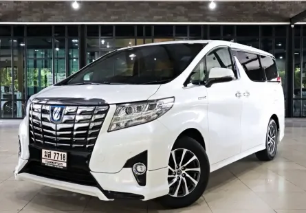 2017 Toyota ALPHARD 2.5 HYBRID SRC E-Four รถตู้/MPV รถบ้านแท้ ไมล์น้อย 