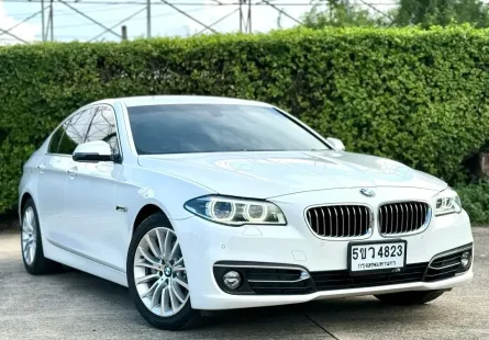 2016 BMW 525d 2.0 Luxury  รถเก๋ง 4 ประตู ดาวน์ 0% รถบ้านมือเดียว ไมล์น้อย 