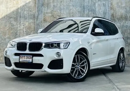 2017 BMW X3 2.0 xDrive20d M Sport SUV ดาวน์ 0% รถบ้าน ไมล์น้อย ประวัติดี 