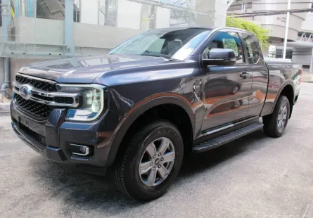 2024 FORD RANGER OPEN CAB 2.0 TURBO HI-RIDER XLT เกียร์ธรรมดา สีเทา วิ่ง 78 กม. รถสวยสภาพใหม่ป้ายแดง