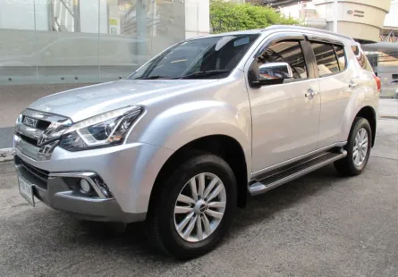 2019 ISUZU MU X 3.0 DA DVD 4WD AUTO สีบรอนเทา รถสวยสภาพดี มือเดียว ฟรีดาวน์ ออกรถ 0 บาท