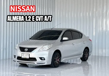 รถบ้าน ปี 2012 แท้  Nissan Almera 1.2 E รถเก๋ง 4 ประตู 