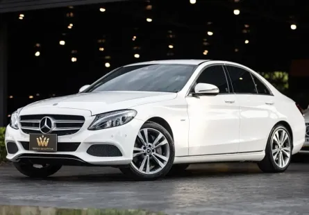 2018 Mercedes-Benz C350e 2.0 e Avantgarde Plug-in Hybrid รถเก๋ง 4 ประตู ฟรีดาวน์ รถศูนย์ ไมล์น้อย 