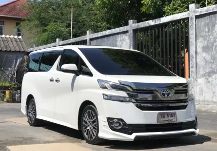 2016 Toyota VELLFIRE 2.5 รถตู้/MPV รถบ้านมือเดียว ไมล์น้อย 