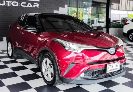 2018 Toyota C-HR 1.8 HV SUV รถบ้านมือเดียว ไมล์แท้ เข้าศูนย์ตลอด ออกรถ 0 บาท