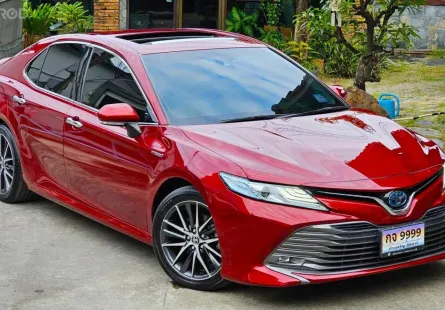 2018 Toyota CAMRY 2.5 HV Premium Sunroof Top สุด รถเก๋ง 4 ประตู รถบ้านสวยสภาพดี ไมล์ 7 หมื่นกิโลแท้ 