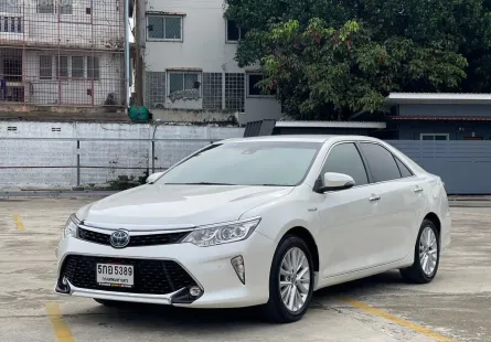 ขาย รถมือสอง 2016 Toyota CAMRY 2.5 Hybrid รถเก๋ง 4 ประตู รถบ้านแท้