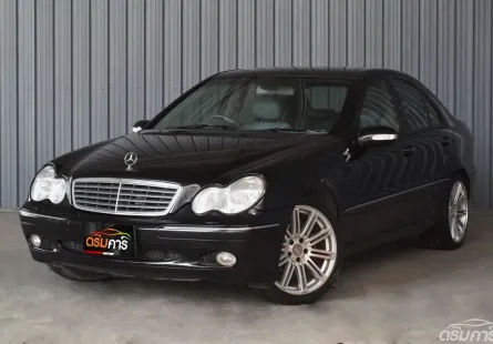 Benz C180 Kompressor 1.8 W203 Elegance 2003 รถบ้านมือเดียวเจ้าของเดิมดูแลดีสภาพไม่โทรม