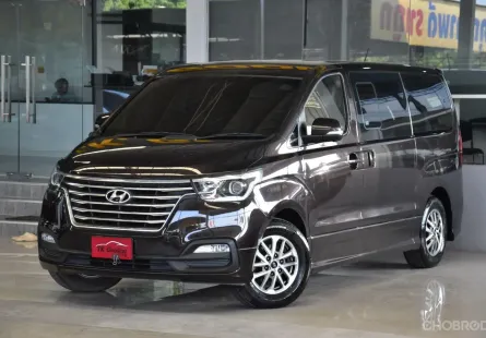 รถบ้านแท้ วิ่งน้อย มีประตูไฟฟ้า 2019 Hyundai H-1 2.5 Elite รถตู้/VAN รถสภาพดี มีประกัน