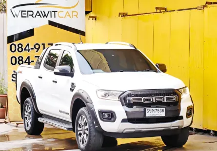 Ford Ranger 2.0 DOUBLE CAB WildTrak 4WD Pickup ปี 2019 เครื่องดีเซล เกียร์ auto 10 สปีด