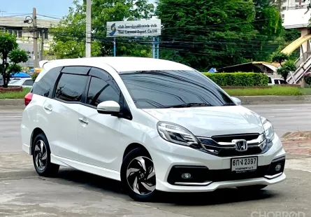 2017 Honda Mobilio 1.5 RS MPV 7ที่นั่ง รถบ้านมือเดียว ดูแลศูนย์ตลอดการใช้งาน ฟรีดาวน์ ฟรีส่งรถ