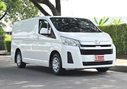 Toyota Hiace 2.8 ECO 2021 รถตู้เตี้ยบรรทุกไมล์ 8 หมื่นเจ้าของเดิมเช็คศูนย์ตลอด เครดิตดีฟรีดาวน์ได้