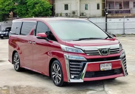 2019 Toyota VELLFIRE 2.5 รถตู้/MPV รถบ้านมือเดียว ไมล์น้อย 