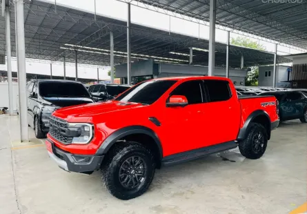 FORD RAPTOR 3.0 V6 4WD ปี 2024 รถสวย มือแรกออกห้าง ไมล์น้อย สภาพป้ายแดง TOP รับประกันตัวถังสวย