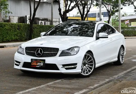 Benz C180 AMG 1.6 W204 Coupe 2014 รถบ้านมือเดียวออกศูนย์ ตัวไมเนอร์เชนจ์ไฟหน้ารุ่นใหม่ ใช้งานน้อย