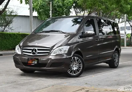 Benz Viano 2.1 W639 2013 รถตู้หรูใช้งานในครอบครัวป้ายขาว-ดำ จดแบบ รย1  ประตูสไลต์ไฟฟ้า 2 ฝั่ง 